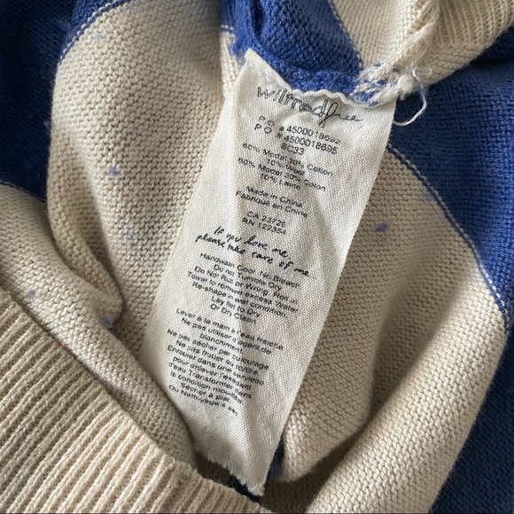 Wilfred Free | Vintage Blue and White Striped Starboard Sweater - Picture 12 of 14